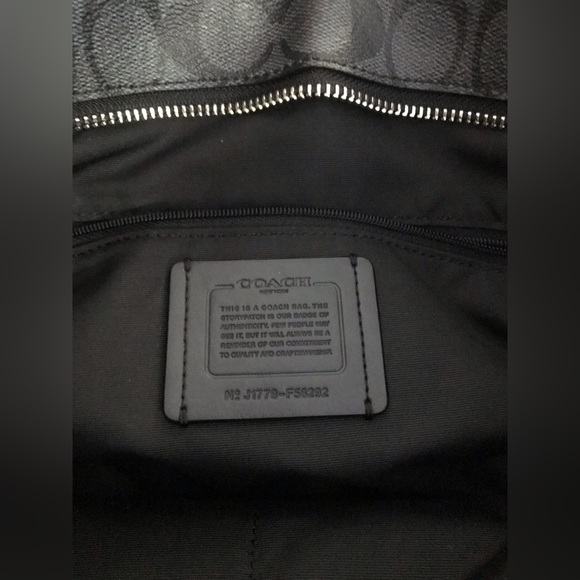 Coach Zip Top Tote In Signature Canvas - Picture 5 of 5